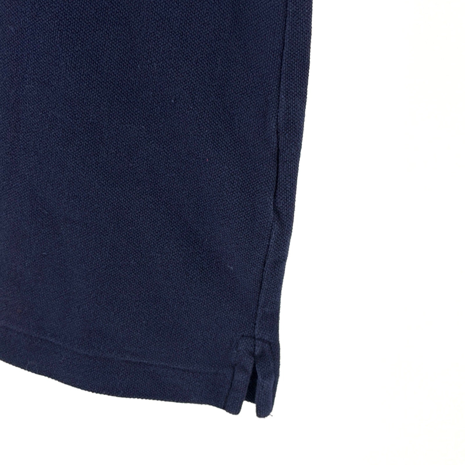 Ralph Lauren Navy Blue 100% Cotton Pink Pony Mesh Mini Polo Dress
