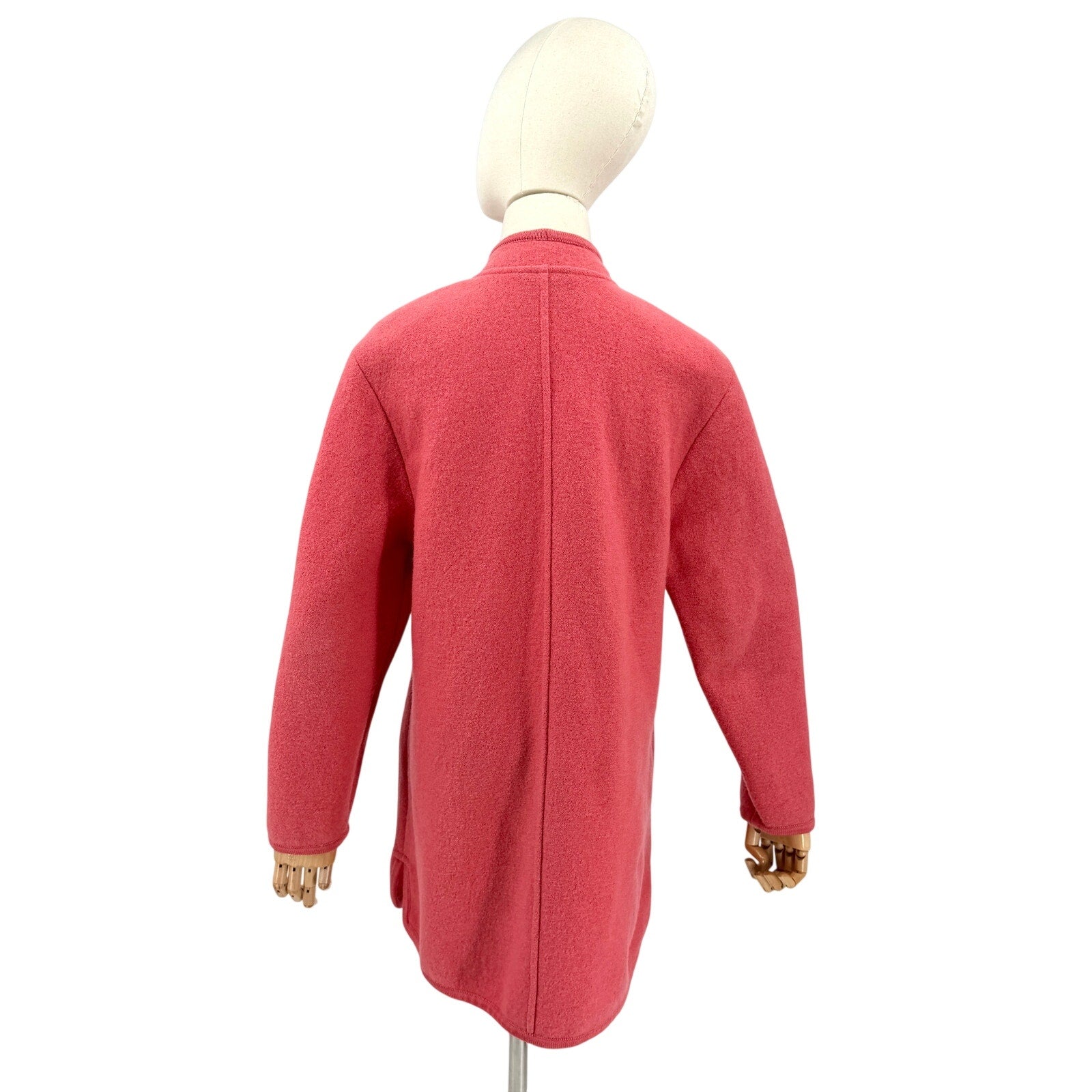 Vintage 90s Geiger Watermelon Pink 100% Wool Crest Button Jacket