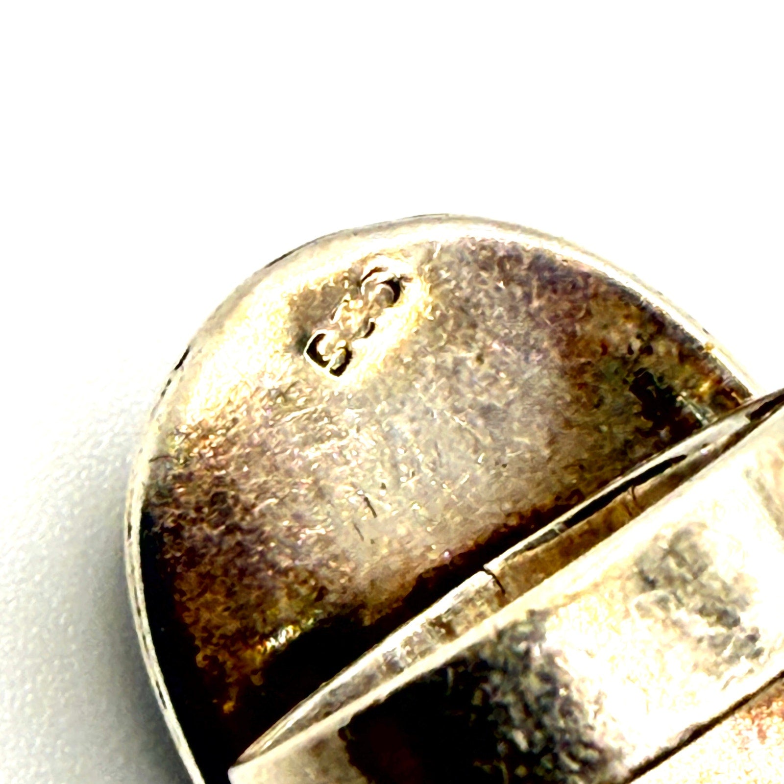 Vintage 90s Sterling Silver Large Oval Star Ruby Cabochon Statement Ring