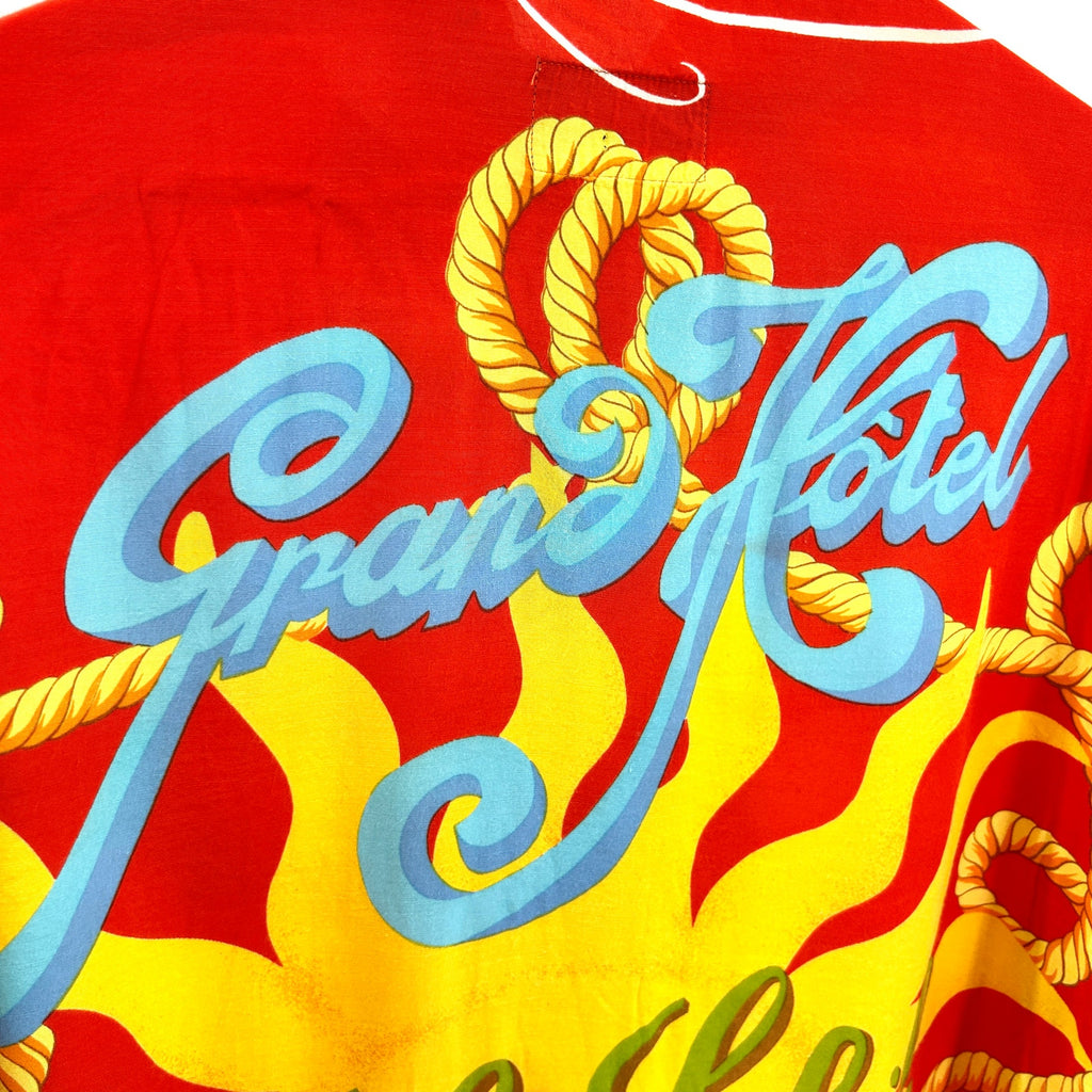 Vintage 90s Oaks by Ferre Gianfranco Ferré Red Riviera Soleil Cannes Shirt