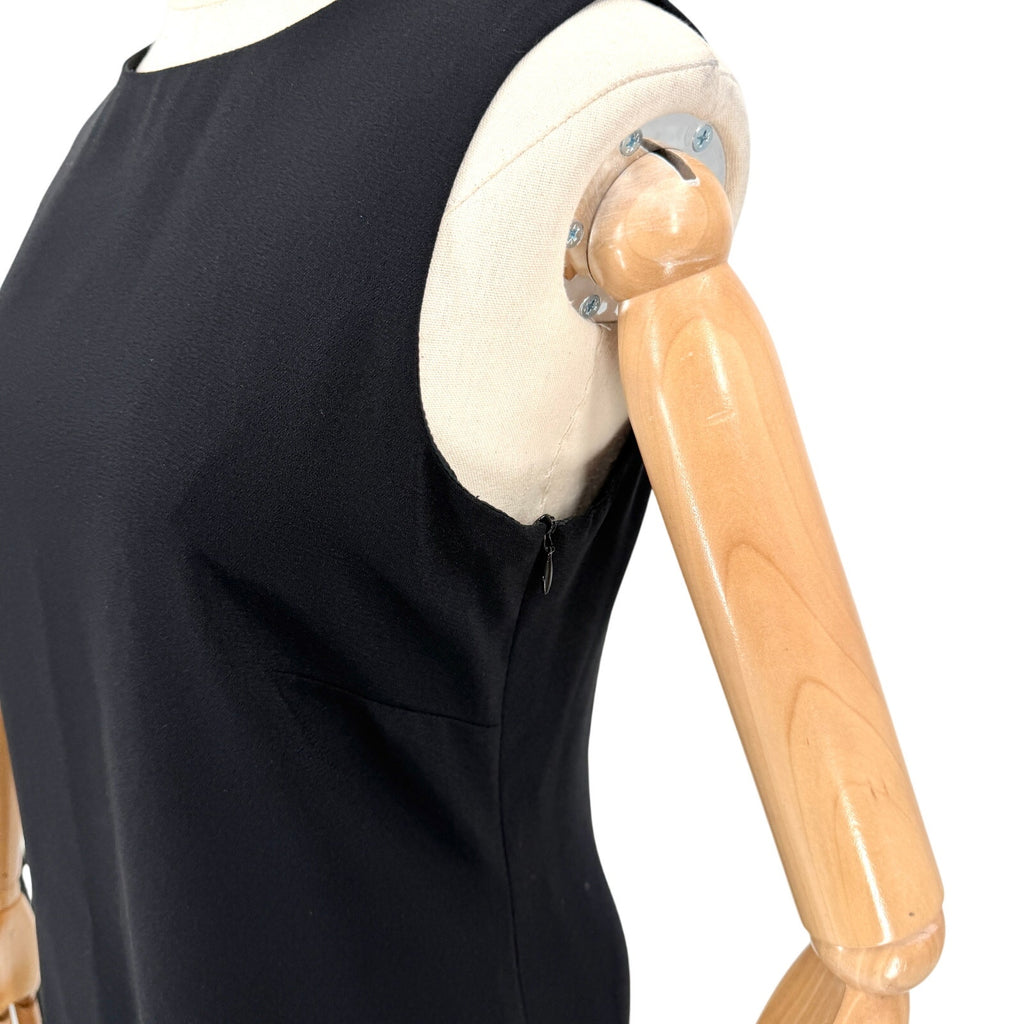 Vintage 90s Esprit Black Sleeveless Keyhole Back Shift Mini Dress