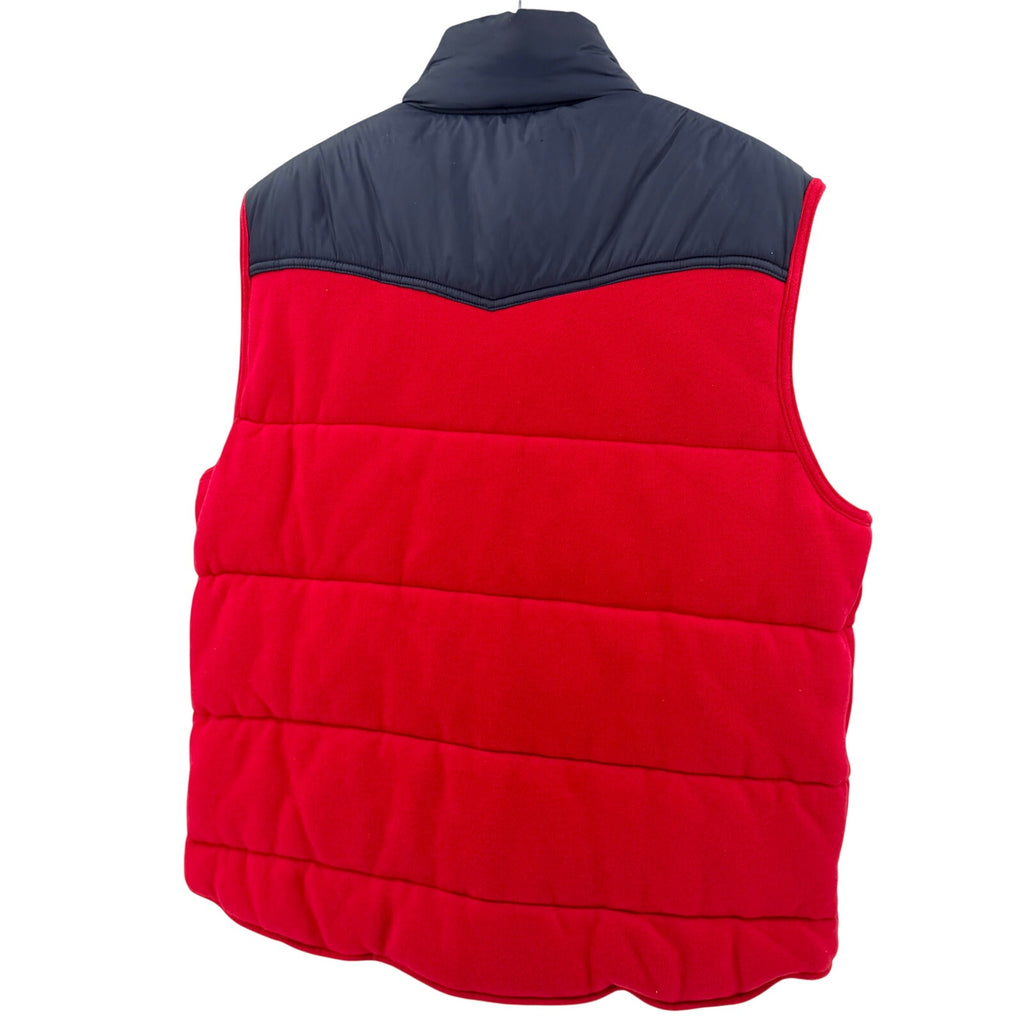 MINT Vintage 90s Polo by Ralph Lauren Red Navy Western Plaid Puffer Vest