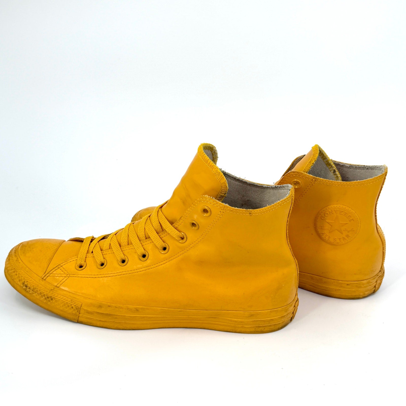 Converse Yellow Rubber Chuck Taylor All Star High Top Sneakers