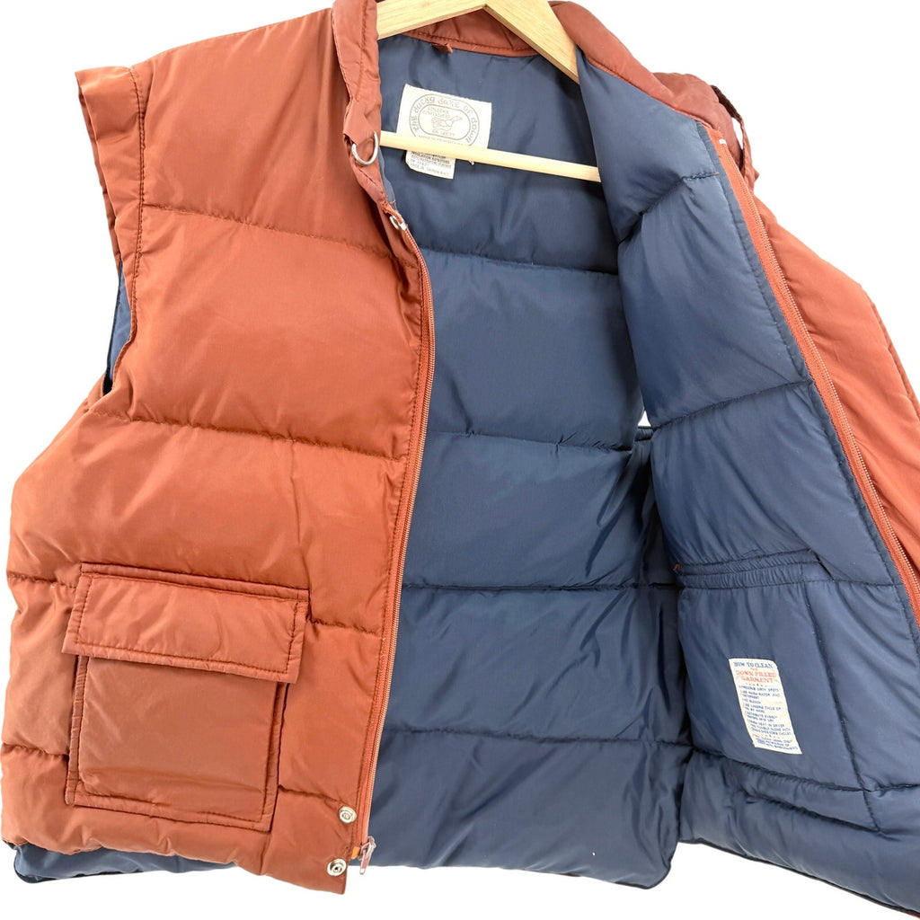 Vintage 70s The Ducky Drake of Down Rust Orange Puffer Vest