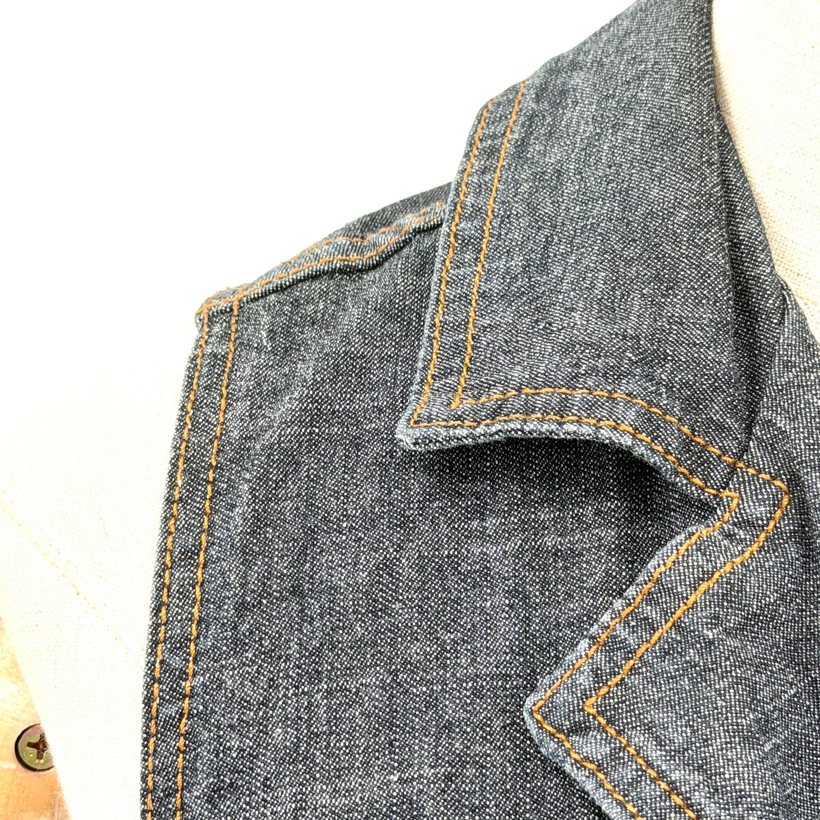 Vintage Y2K Encore Jeans Dark Wash Drop Waist Pleated Skirt Mini Dress