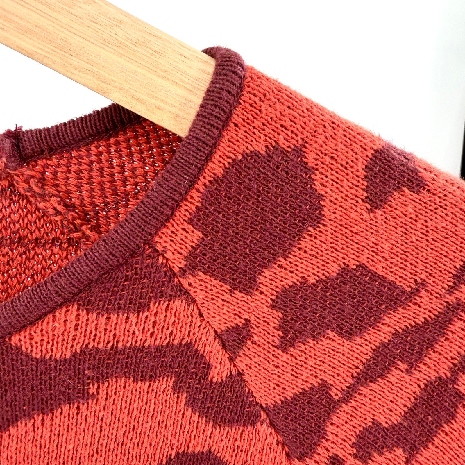 Scalpers Brick Red Animal Print Bodycon Maxi Sweater Dress