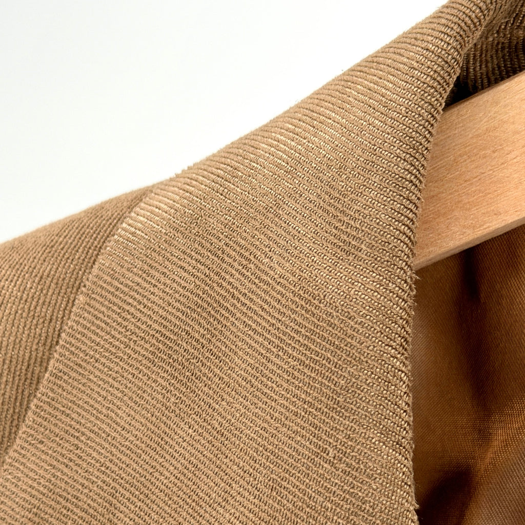 Vintage 90s Terzo Uomo Brown Velvet Two Button Menswear Blazer Jacket