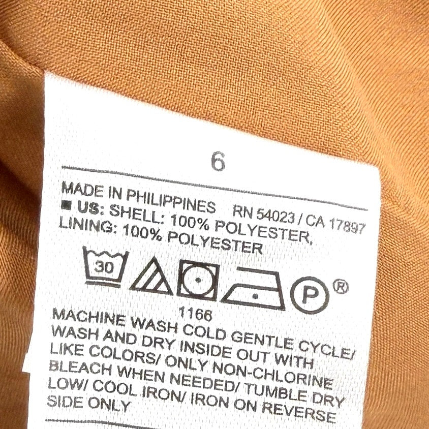 Banana Republic Tan Ultra Suede Utility Button Front Mini Skirt