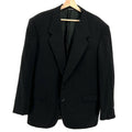 Vintage 90s Missoni Uomo Black Tailored Menswear Blazer Jacket