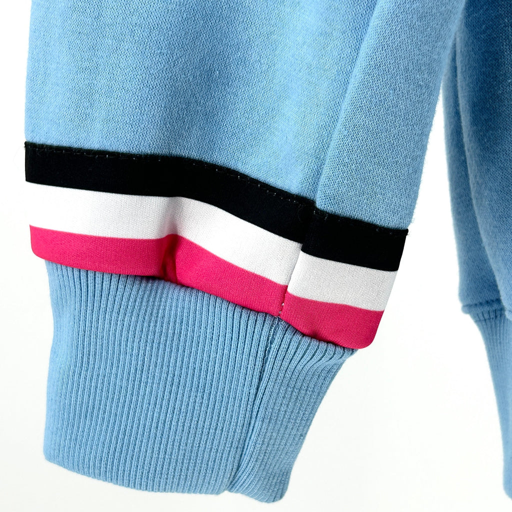 Vincent BJJ Powder Blue Carlson Gracie Miami Team Ghost Zip-Up Kids Hoodie