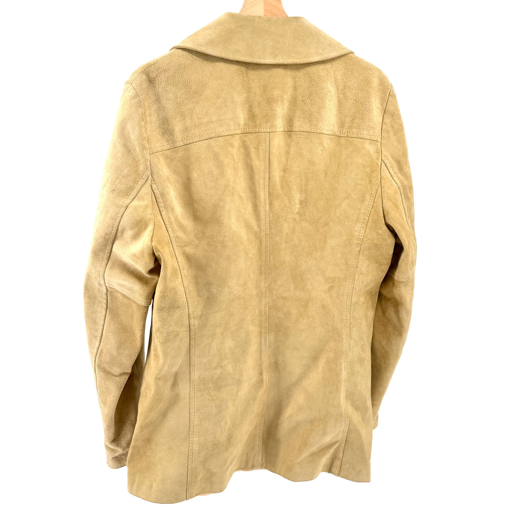Vintage 70s Weathermate Camel Genuine Suede Leather Jacket