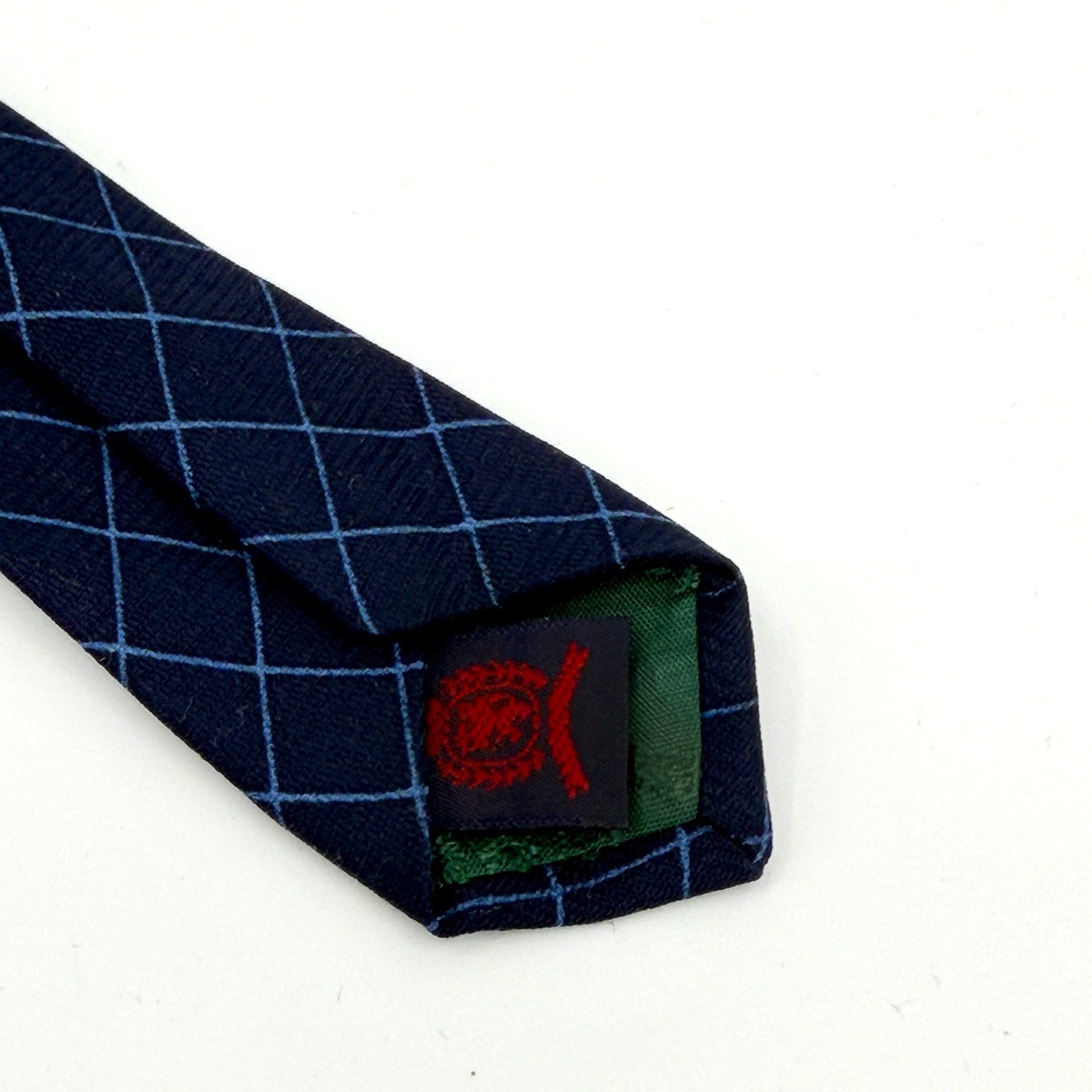 Vintage 90s Tommy Hilfiger Yellow and Blue Geometric 100% Silk Tie