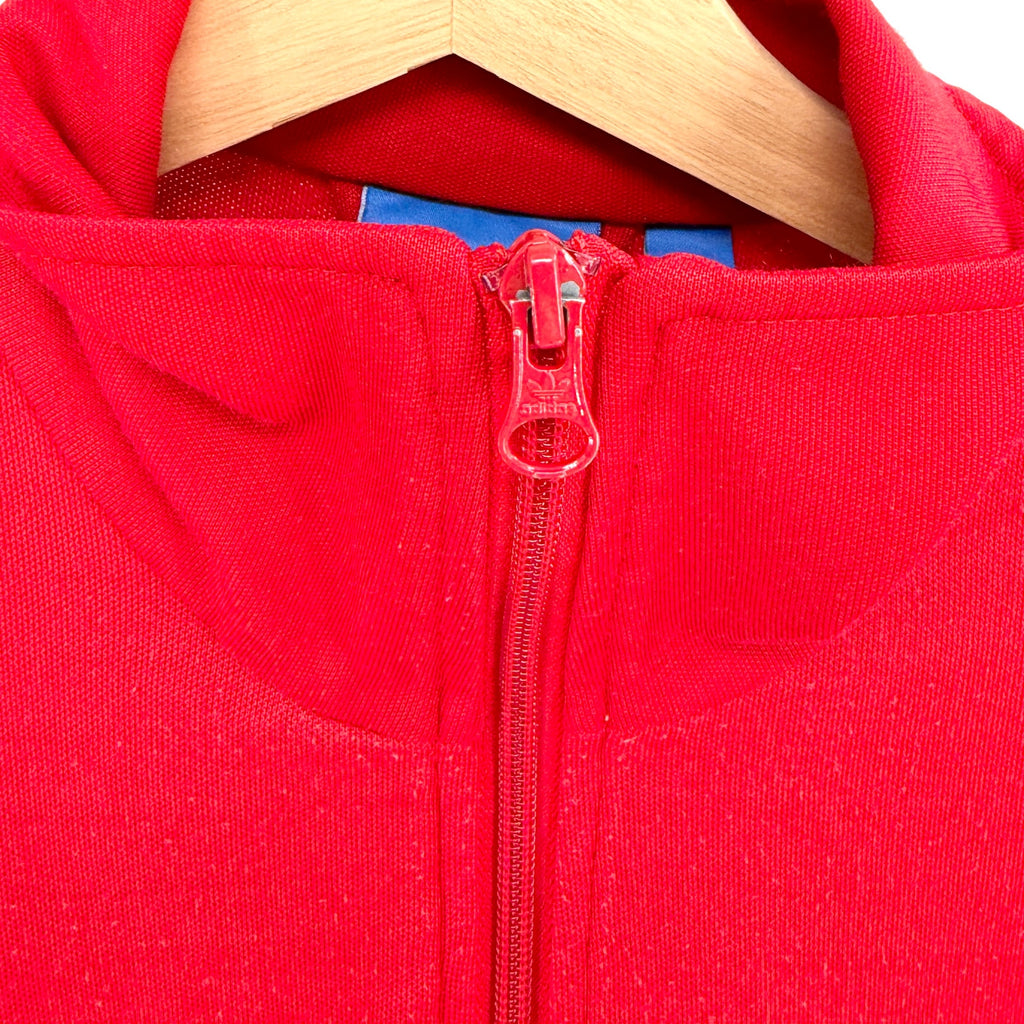 Adidas Red Off White 83-C J. Mano Embroidered Three Stripe Track Jacket