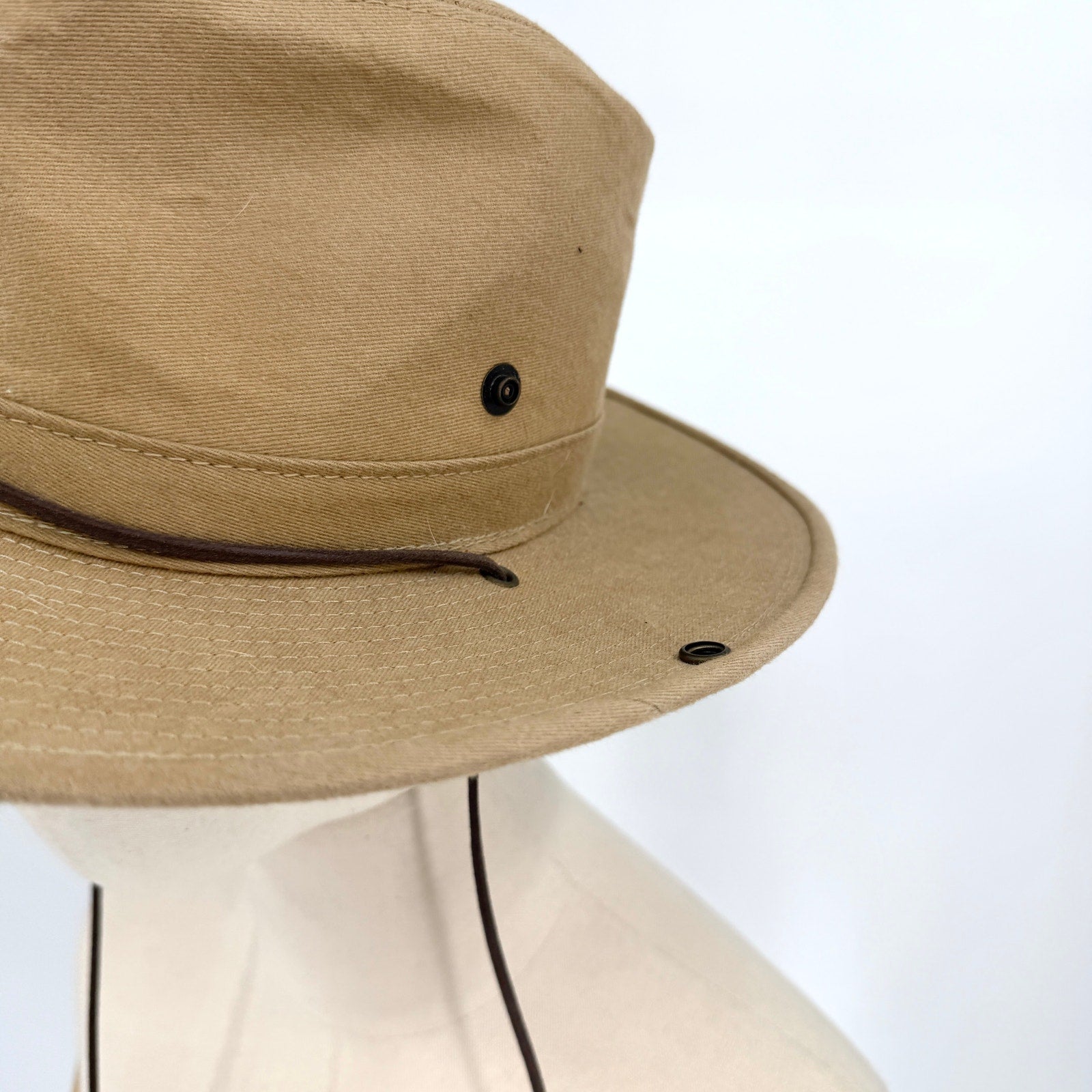 Vintage 90s Henschel Hat Co. Khaki Outdoorsman Fedora Hat
