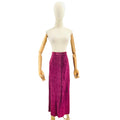 Vintage 90s Sheplers Plum Sueded Boar Leather Western Maxi Skirt