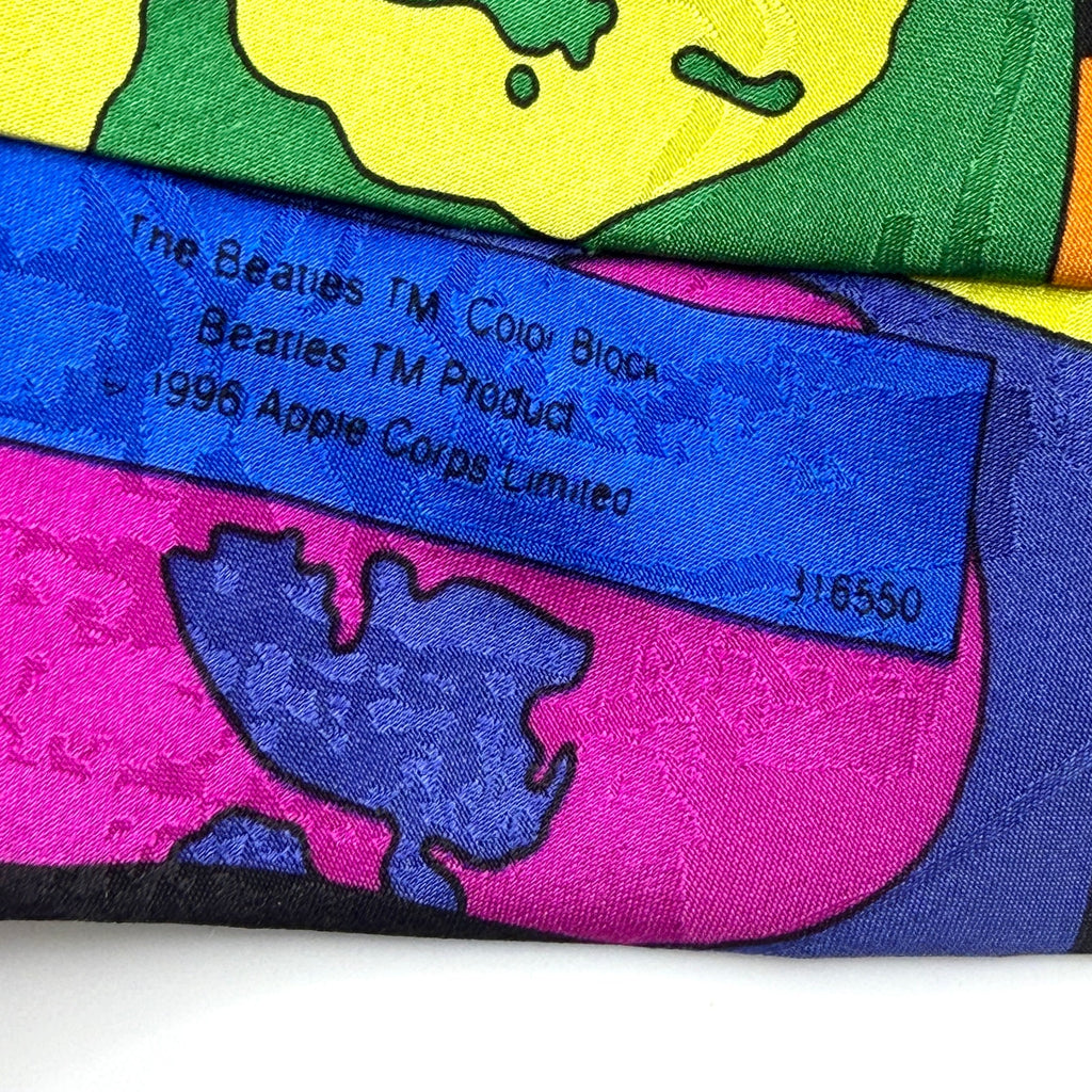Vintage 90s Beatles Warhol Avedon Silk Psychedelic Pop Art Necktie