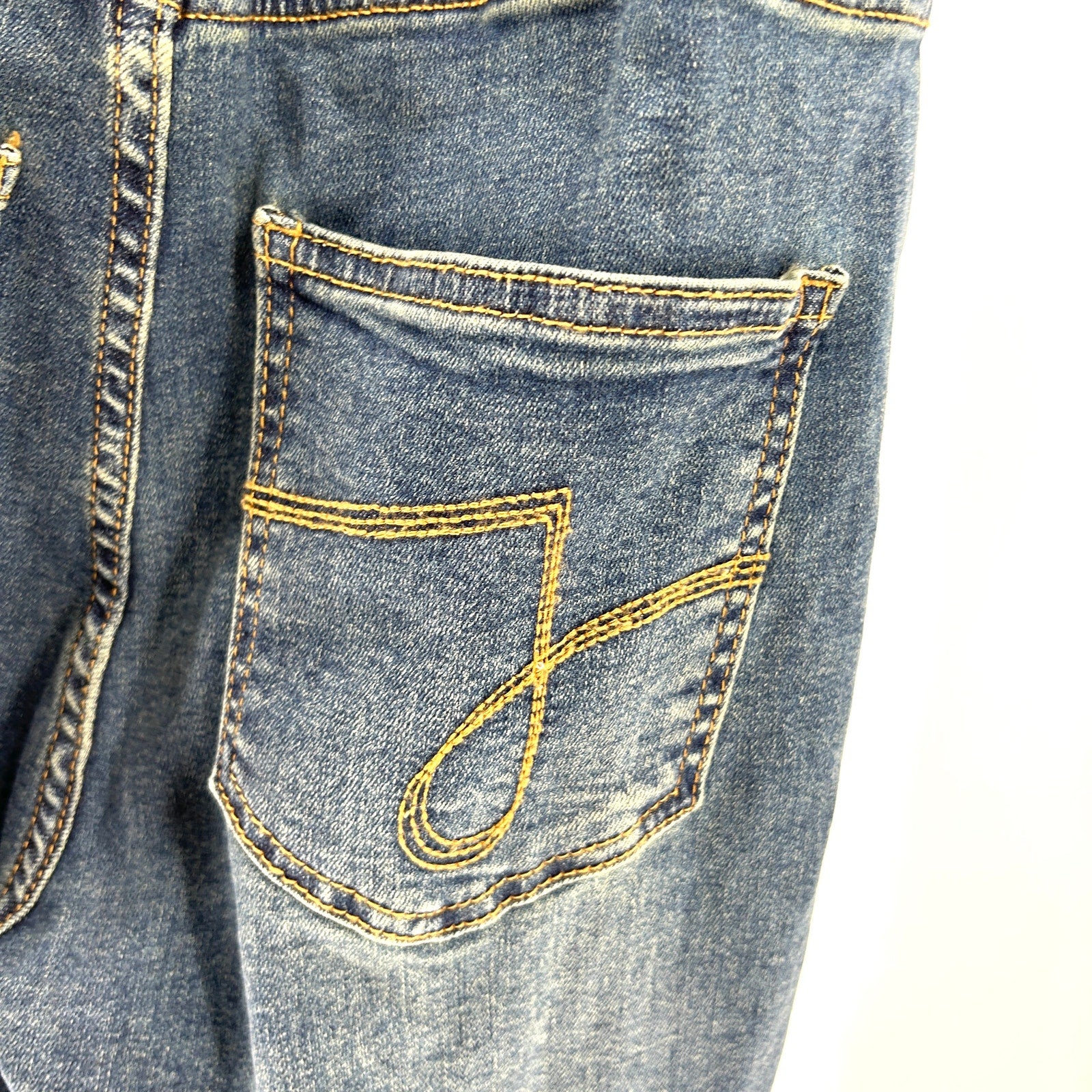 Vintage Y2K Juicy Couture Blue Denim Flared Leg Short Sleeve Jumpsuit