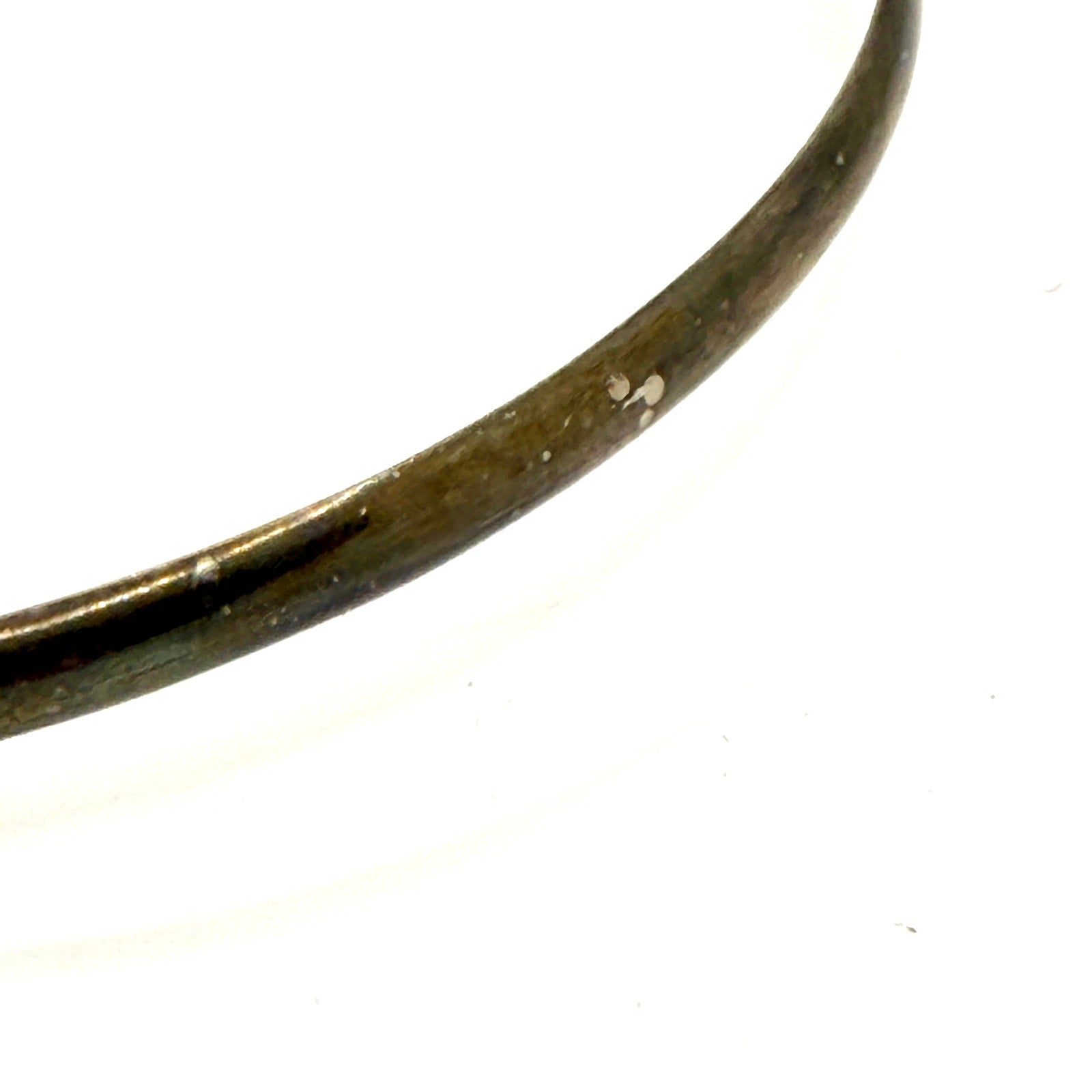 Vintage 90s Sterling Silver Wire Wrapped V Neck Collar Choker Necklace