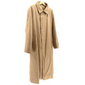 Vintage 90s Sanyo Tan Cotton Blend Zip In Liner Trench Coat
