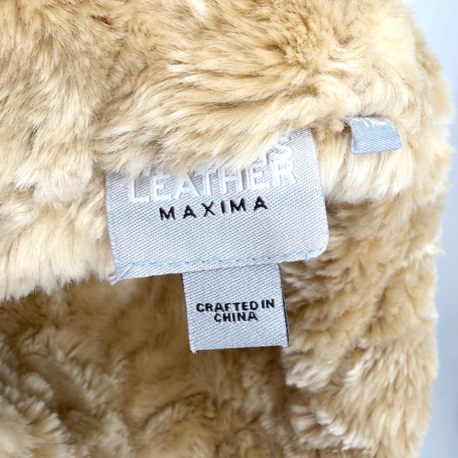 Vintage Y2K Wilsons Leather Maxima Beige Genuine Suede Faux Fur Bucket Hat