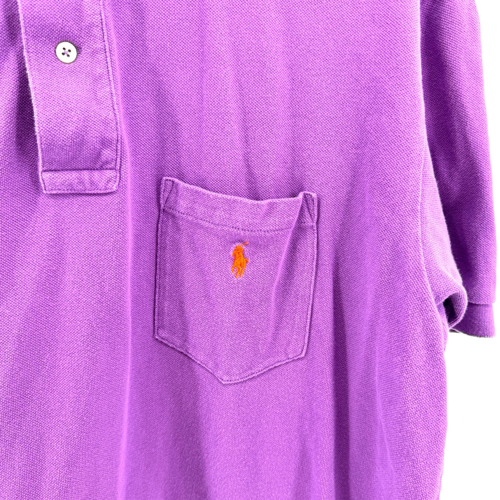 Vintage 90s Polo by Ralph Lauren Purple Cotton Pique Polo Shirt