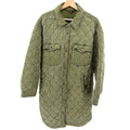 BlankNYC Olive Army Green Quilted Long Shacket Jacket Coat