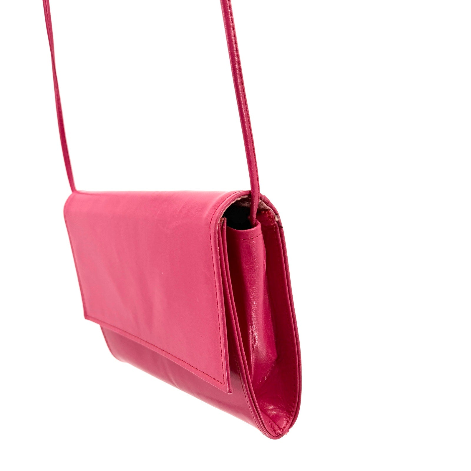 Vintage 90s Easy Spirit Pink Genuine Leather Crossbody Purse