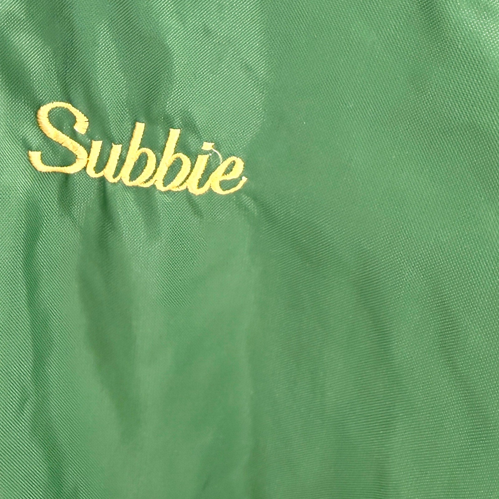 Vintage 80s Birdie by Richard A. Leslie Green Golf Hooded Pullover Jacket
