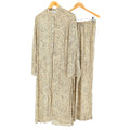 Vintage 80s Nira Nira New York Leopard Print Rayon Lounge Set