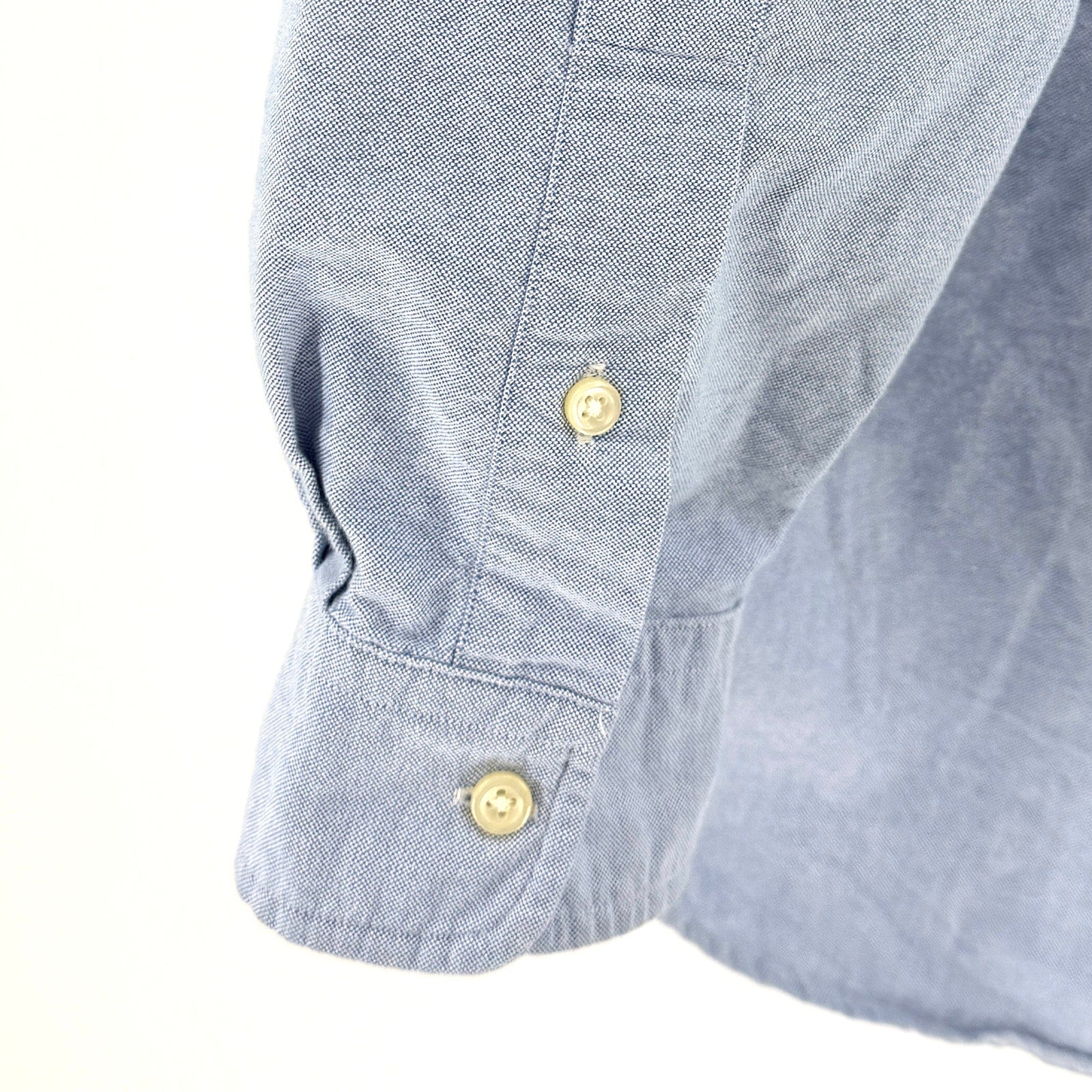 Ralph Lauren Blue 100% Cotton Classic Fit Oxford Button Down Shirt