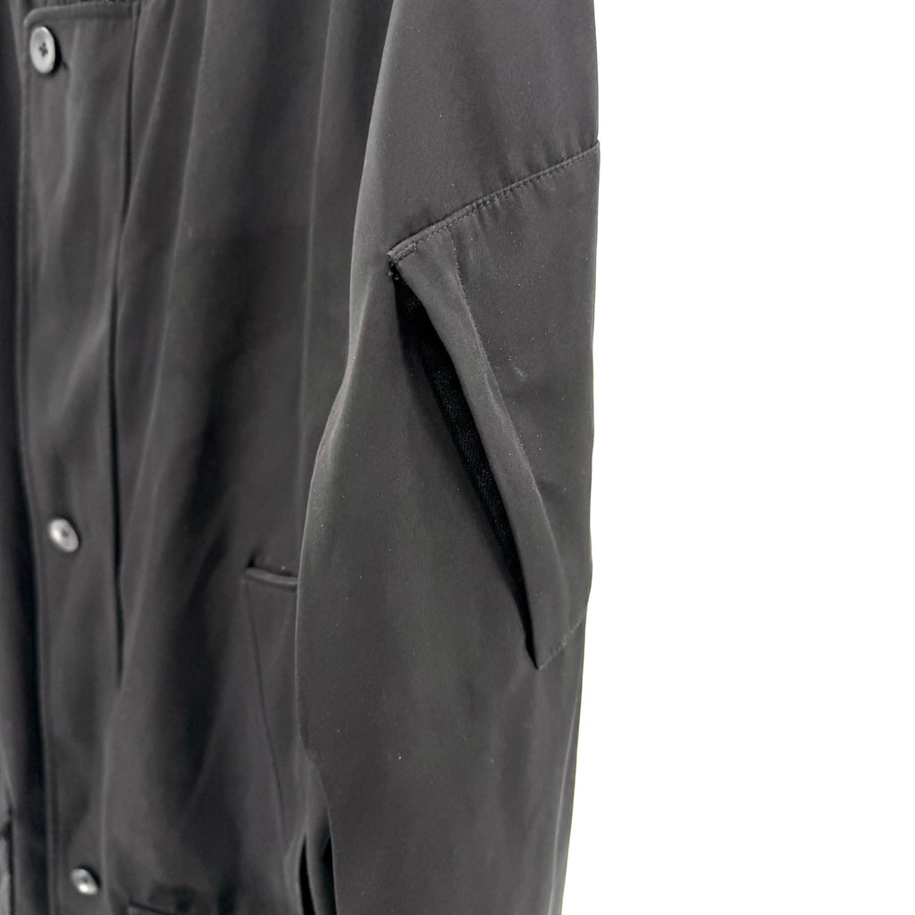 Wilke Rodriguez Black Hooded Satin Lined Raincoat