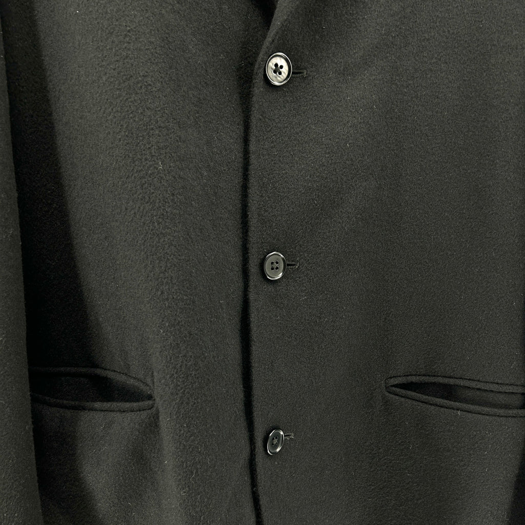 Vintage Y2K Luca Venturini Black 100% Cashmere Tailored Blazer