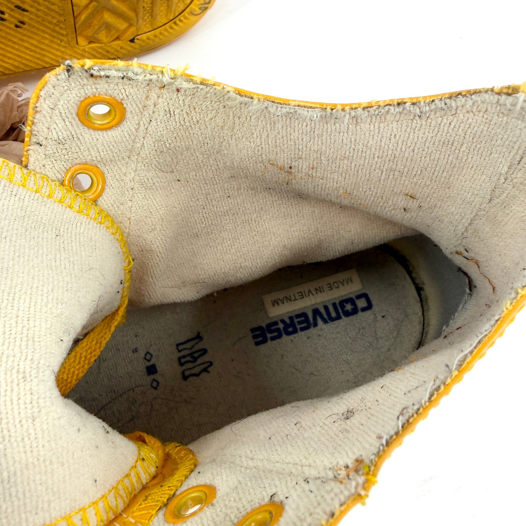 Converse Yellow Rubber Chuck Taylor All Star High Top Sneakers
