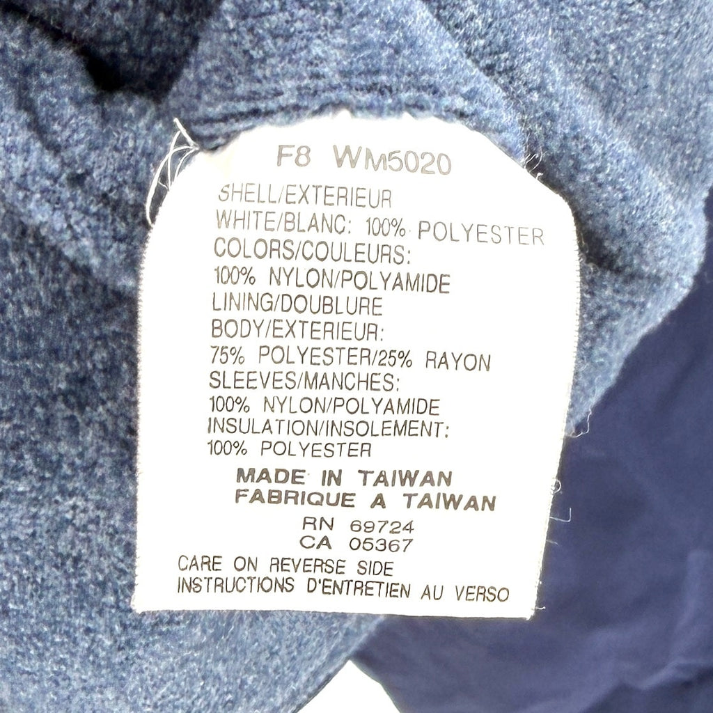 Vintage 90s Columbia Navy Blue Fleece Lined Zip Up Bomber Jacket