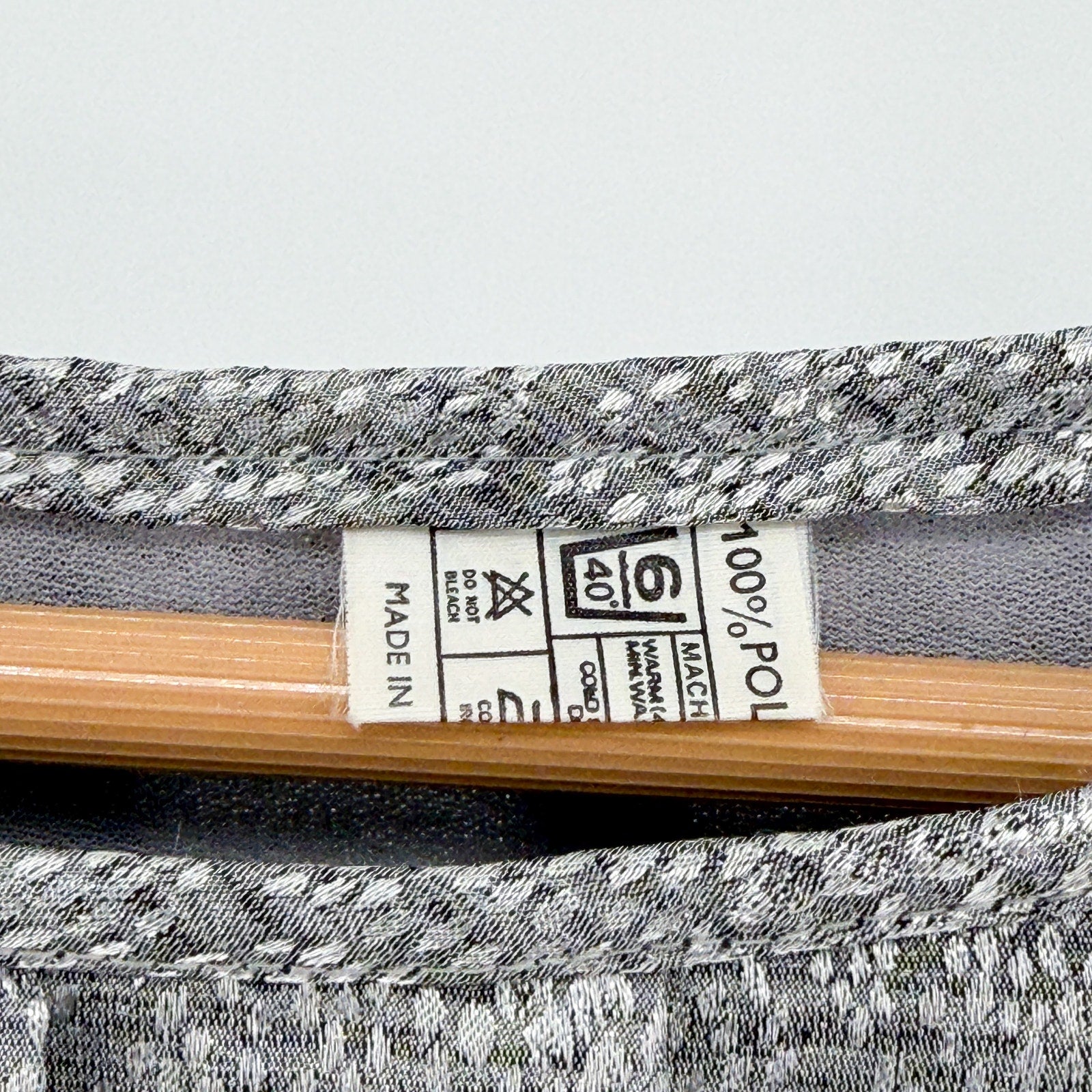 Vintage 80s Silver Pleated Side Tie Puff Sleeve Blouse