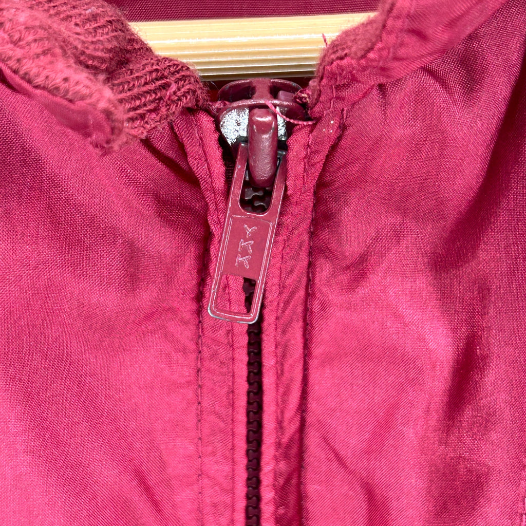 Vintage 80s Jockey Standard Issue Burgundy "Will-O-The-Wisp" Bomber Jacket