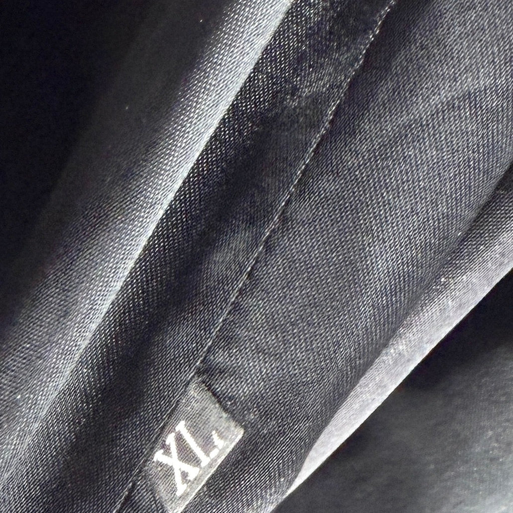 Vintage 90s Black Genuine Sheared Nutria Fur Long Duster Overcoat Jacket