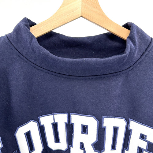 DieHards Lourdes Navy Collegiate Appliqué Catholic School Sweatshirt