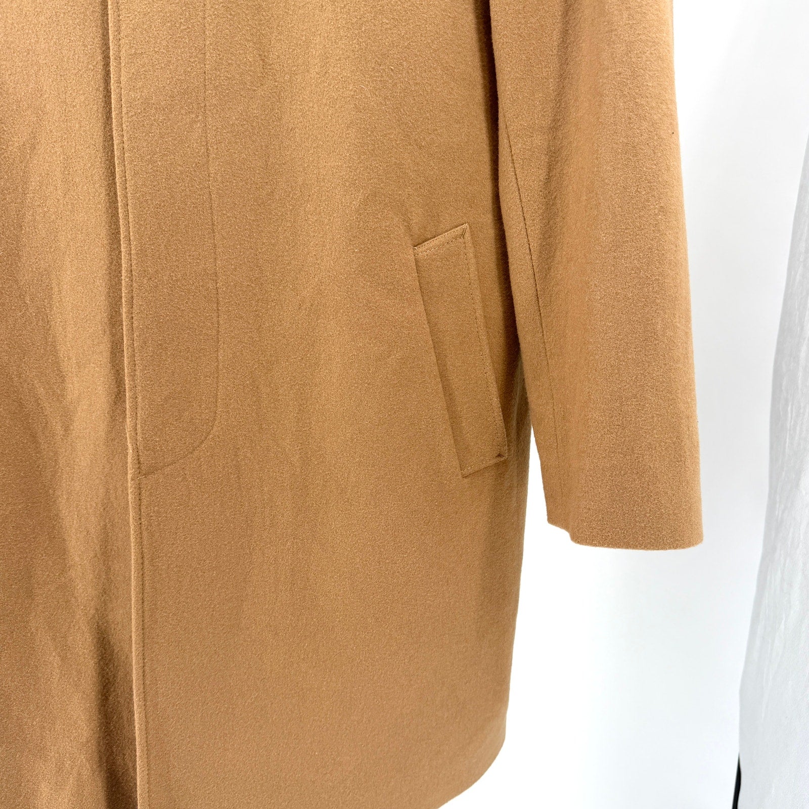 Vintage 90s Towne by London Fog Camel Classic Menswear Overcoat