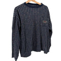Vintage 90s Pepe Jeans London Blue 100% Cotton Rainbow Striped Pocket Shirt