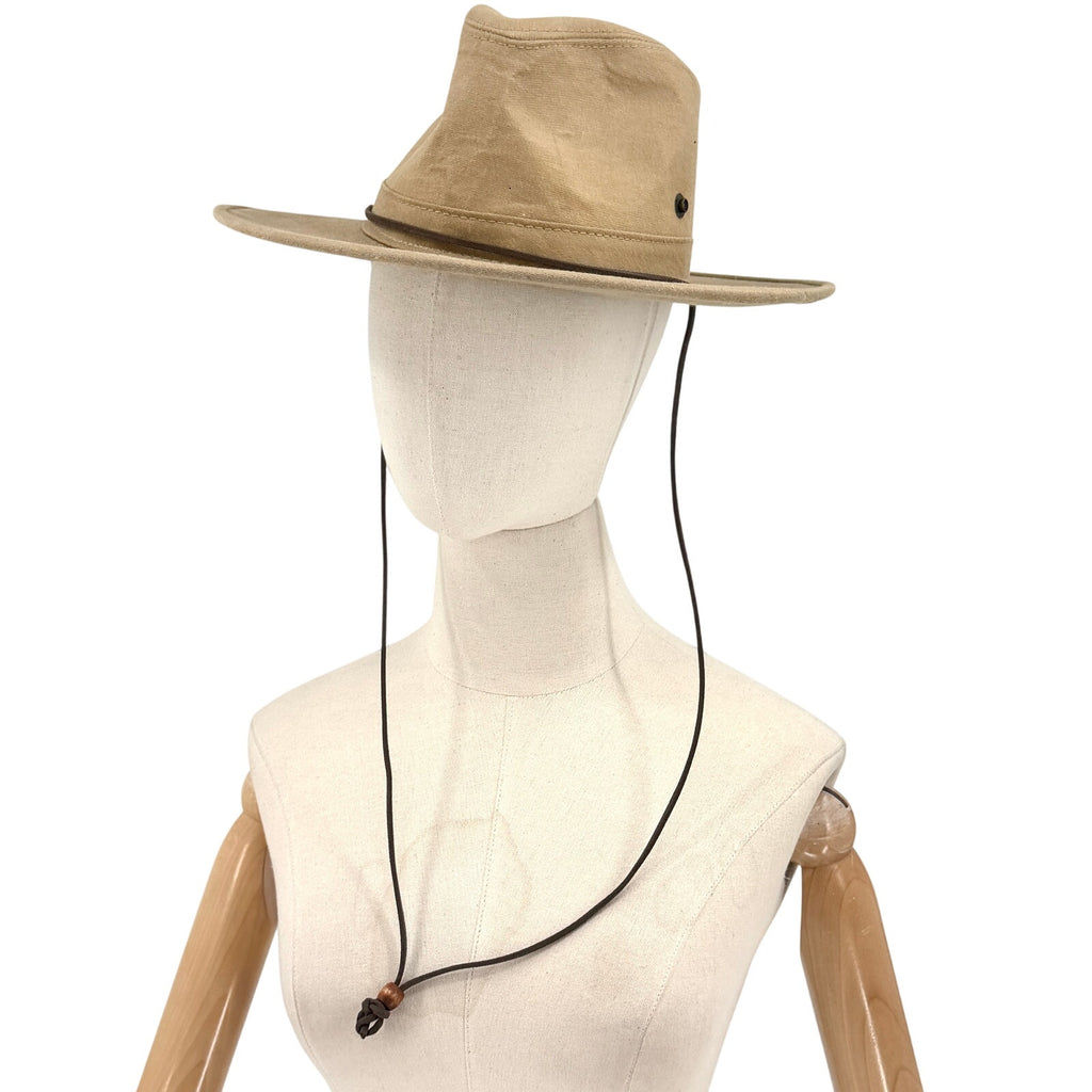 Vintage 90s Henschel Hat Co. Khaki Outdoorsman Fedora Hat