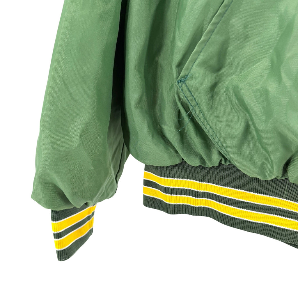 Vintage 80s Birdie by Richard A. Leslie Green Golf Hooded Pullover Jacket