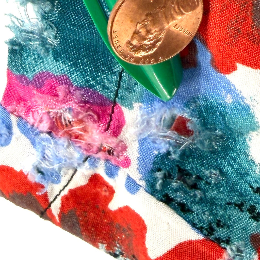 Vintage 90s Jazzman Patchwork Floral Customized Insect Patch Shirt