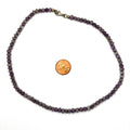 Vintage Handmade Genuine Amethyst Faceted Bead Choker Necklace