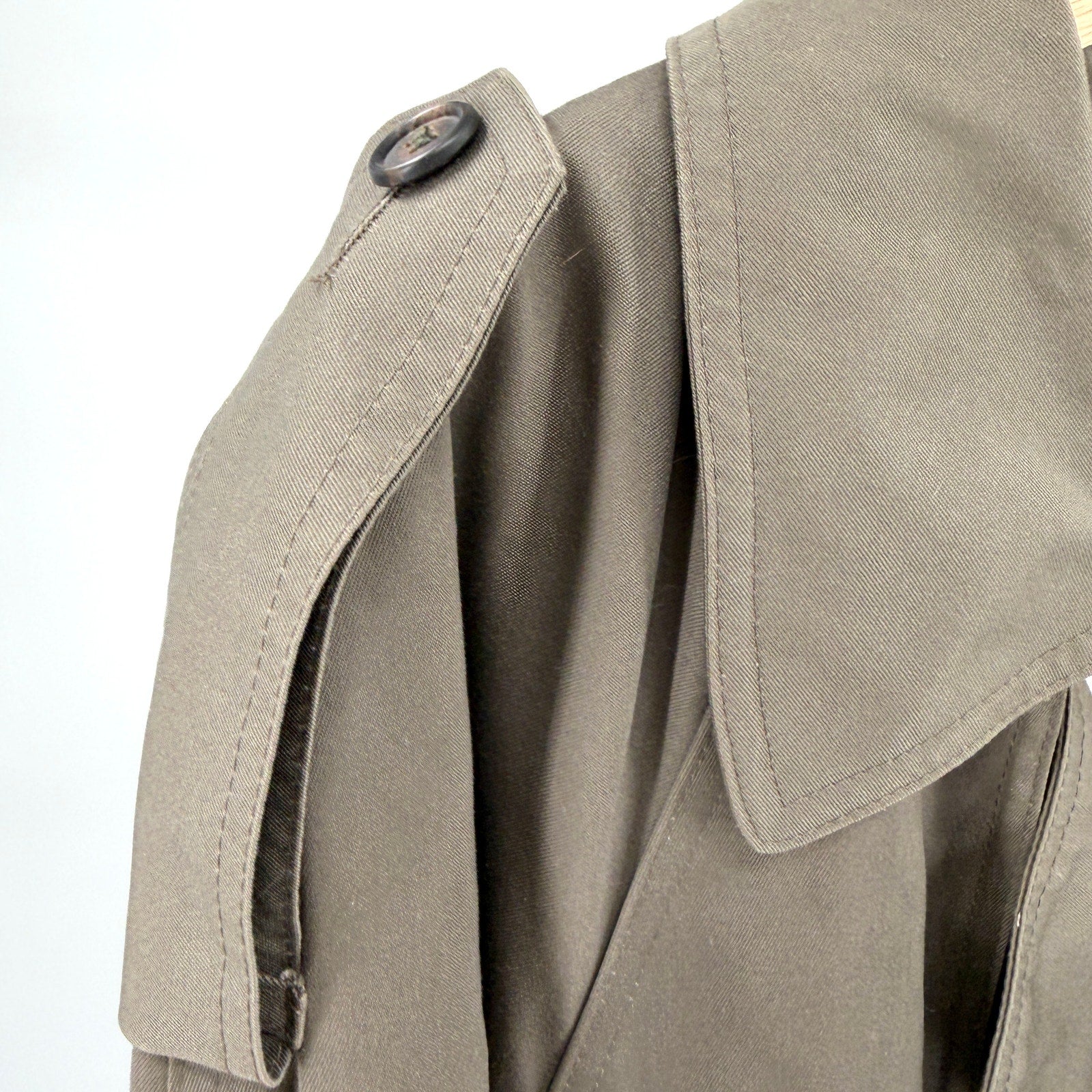 Vintage 80s London Fog Olive Green Double Breasted Zip In Liner Trench Coat
