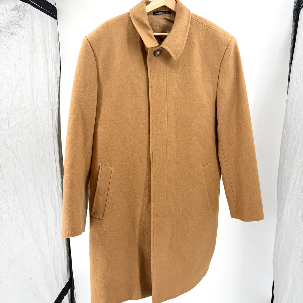 Vintage 90s Towne by London Fog Camel Classic Menswear Overcoat