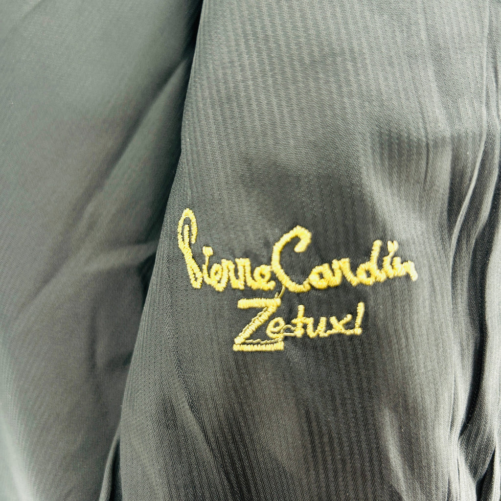 Vintage 80s Pierre Cardin Black Satin Lapel Formal Menswear Tuxedo Jacket