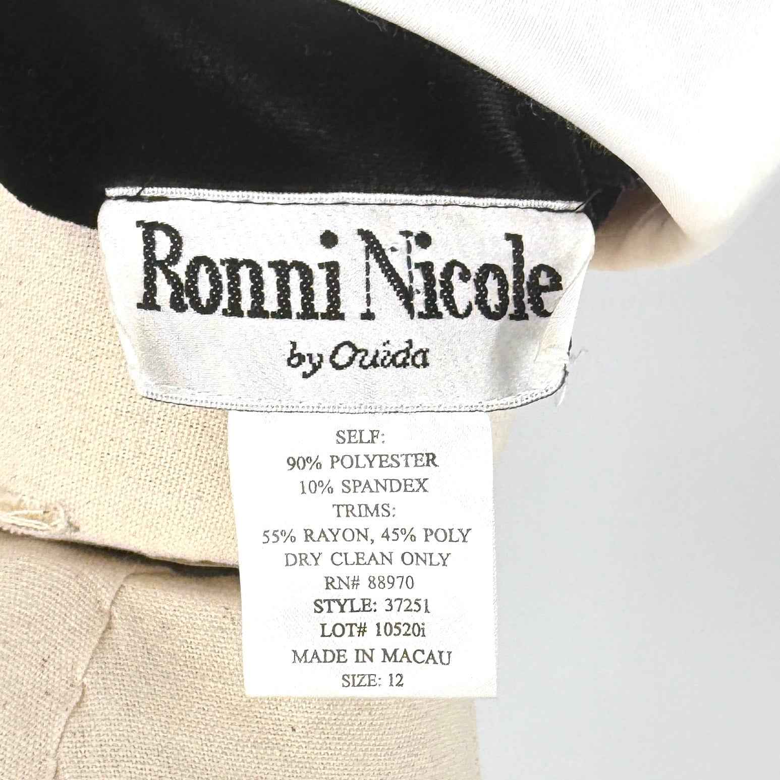 Vintage 90s Ronni Nicole Black Mod Long Sleeve Velvet Shirt Midi Dress
