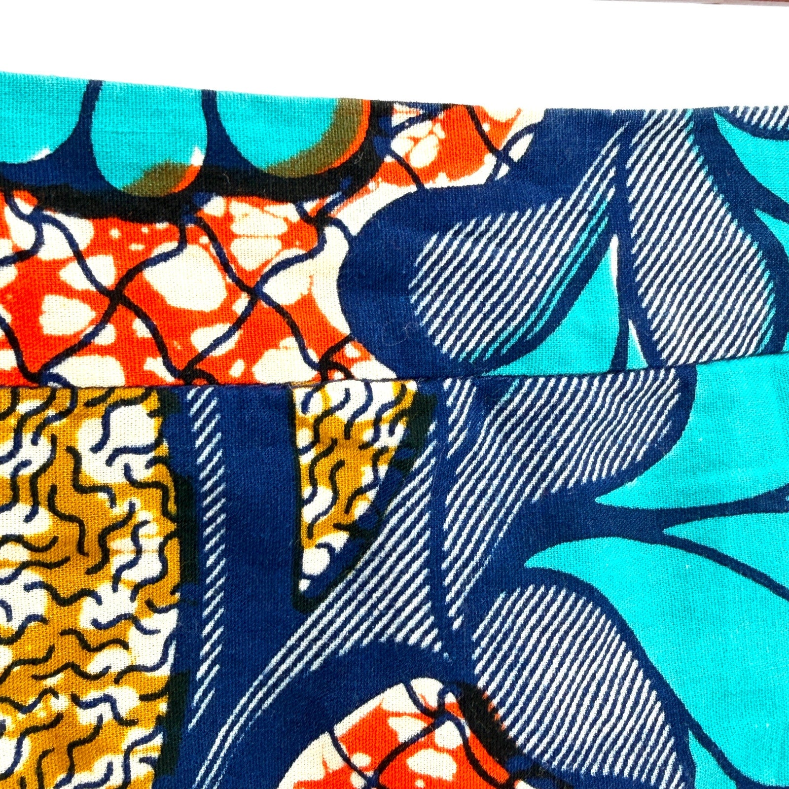 Vintage Y2K Handcrafted South African Shweshwe Print Pencil Skirt