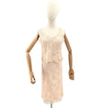 Vintage 90s Albert Nipon Evening Blush Pink Lace Skirt Blouse Set